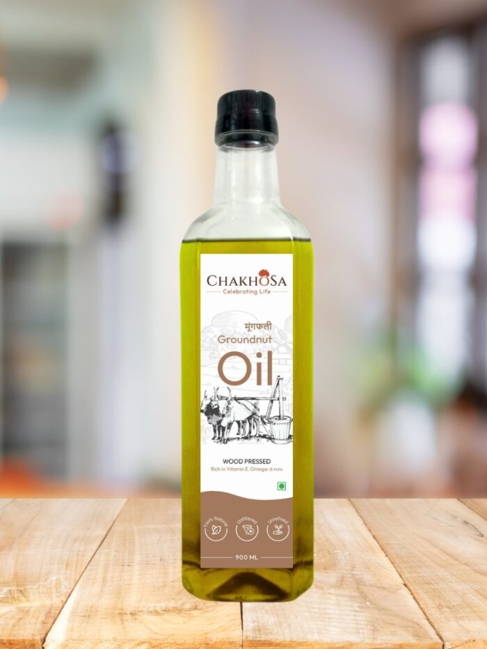 Wood Press Groundnut Oil